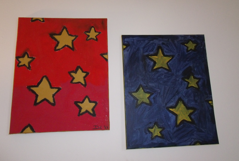 Stars Red and Blue